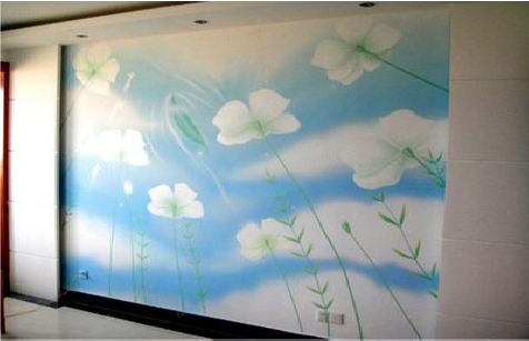  象山画墙绘怎么画好白云的蓬松感？