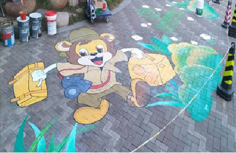  象山夏季画地面彩绘会遇到的问题