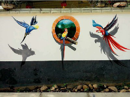  象山视觉错位-3D墙绘设计