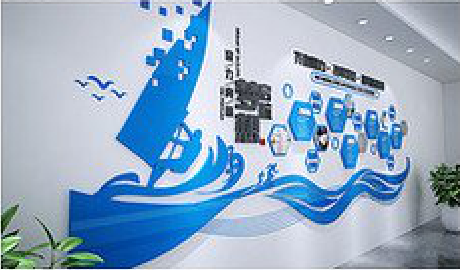 象山海浪主题文化墙如何设计?