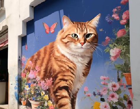  象山自己绘制有个性的手绘墙